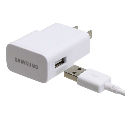 0519384031543 - SAMSUNG OEM UNIVERSAL 2.0 AMP MICRO HOME TRAVEL CHARGER FOR SAMSUNG GALAXY S3/S4/NOTE 2 - NON-RETAIL PACKAGING - WHITE