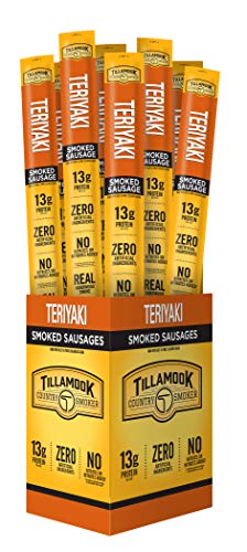 0051943100951 - TILLAMOOK COUNTRY SMOKER REAL HARDWOOD SMOKED SAUSAGES, TERIYAKI, 1.44 OUNCE, 24 COUNT