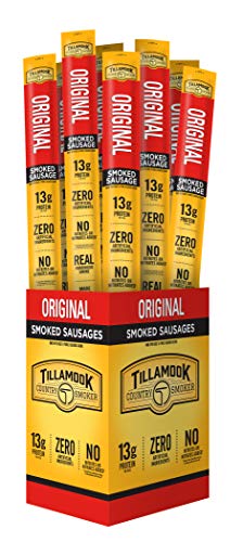 0051943312125 - TILLAMOOK COUNTRY SMOKER REAL HARDWOOD SMOKED SAUSAGES, ORIGINAL, 1.44 OUNCE, 24 COUNT