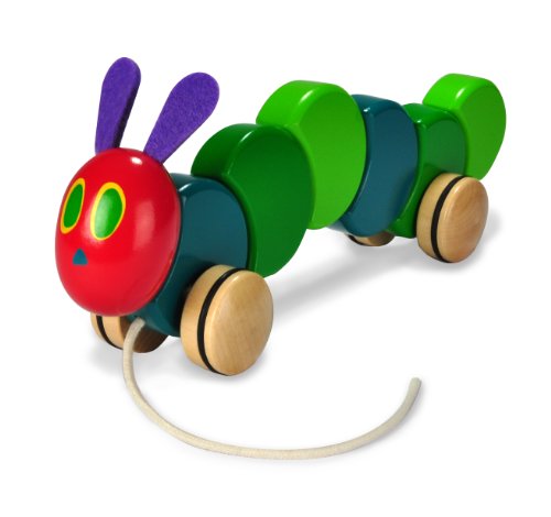 5199905961891 - WORLD OF ERIC CARLE, THE VERY HUNGRY CATERPILLAR WOOD PULL TOY BY KIDS PREFERRED