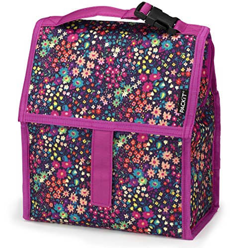 5199906041073 - PACKIT FREEZABLE LUNCH BAG WITH ZIP CLOSURE, BLOOM