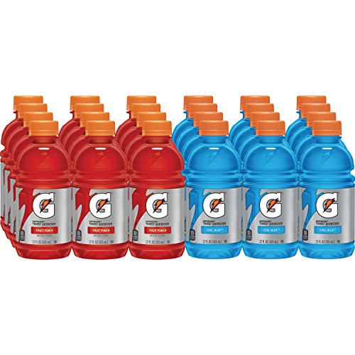 0052000014297 - GATORADE THIRST QUENCHER, FRUIT PUNCH AND COOL BLUE VARIETY PACK, 12 OUNCE (PACK OF 24)