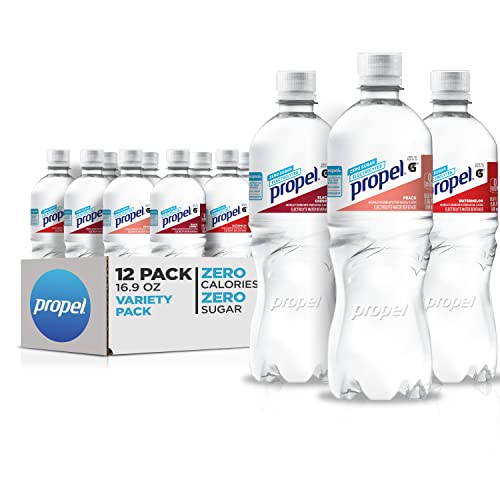 0052000049312 - PROPEL, 3 FLAVOR VARIETY PACK 2.0, ZERO CALORIE SPORTS DRINKING WATER WITH ELECTROLYTES AND VITAMINS C&E, 16.9 FL OZ (12 COUNT)