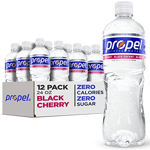 0052000053531 - PROPEL, BLACK CHERRY, ZERO CALORIE WATER BEVERAGE WITH ELECTROLYTES & VITAMINS C&E, 24 FL OZ (PACK OF 12)