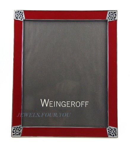 0052000207699 - WEINGEROFF RED TIGER DIAMONDS ENAMEL FRAME 8X10 SWAROVSKI $995.00 MADE IN USA