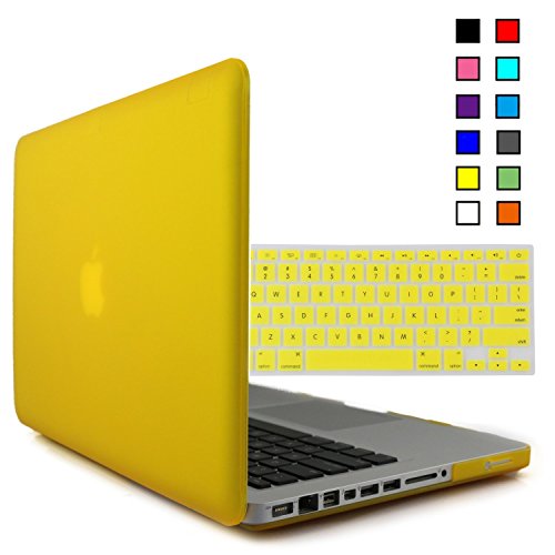 0520151401605 - IBENZER - 2 IN 1 SOFT-TOUCH PLASTIC HARD CASE COVER & KEYBOARD COVER FOR MACBOOK PRO 13'' A1278, YELLOW MMP13YW+1