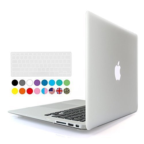 0520151401841 - IBENZER - 2 IN 1 SOFT-TOUCH SOFT SKIN PLASTIC HARD CASE COVER & KEYBOARD COVER FOR 13 INCHES MACBOOK AIR 13.3'' (MODEL: A1369 / A1466), CLEAR MMA13CL+1