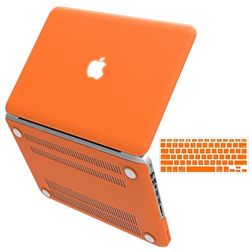 0520151402763 - IBENZER BASIC SOFT-TOUCH SERIES PLASTIC HARD CASE & KEYBOARD COVER FOR APPLE MACBOOK PRO 13-INCH 13 WITH CD-ROM A1278 (PREVIOUS GENERATION) (ORANGE)