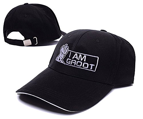 5201836399428 - ZZZB GUARDIANS OF THE GALAXY I AM GROOT ADJUSTABLE BASEBALL CAPS UNISEX SNAPBACK EMBROIDERY HATS