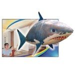 0520295098815 - COOL 2-CH REMOTE CONTROL FLYING SHARK AIR SWIMMER(BLUE)