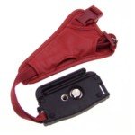 0520295994414 - MATIN LEATHER CAMERA HAND GRIP-20 WRIST STRAP+CAMERA STAND(RED)