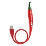 0520295994643 - CHILLI DESIGN 7 WHITE LED USB ENERGY SAVING LAMP FLEXIBLE USB LED LAMP (RED)