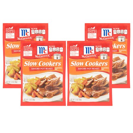 0052100382456 - MCCORMICK SLOW COOKERS SAVORY POT ROAST (1.3 OZ PACKETS) 4 PACK