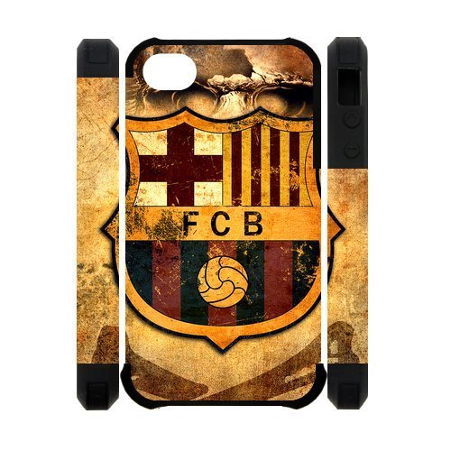0521399852303 - ACTIVE FC BARCELONA APPLE IPHONE 4S/4 CASE COVER DUAL PROTECTIVE POLYMER CASES FUTBOL CLUB BARCE PIRATE FLAG SKULL