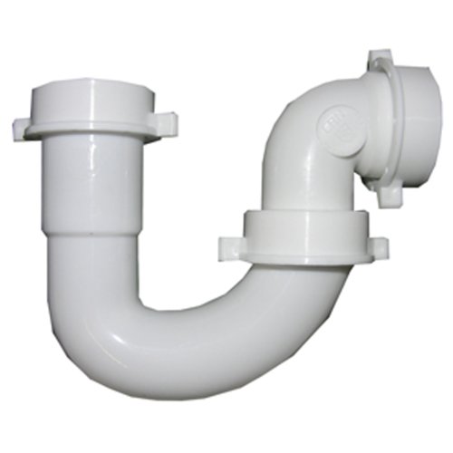 0052151073198 - LASCO 03-4231 WHITE PLASTIC TUBULAR 1-1/2-INCH REPAIR J-BEND WITH SLIP JOINT ELBOW INCLUDES NUTS AND WASHERS