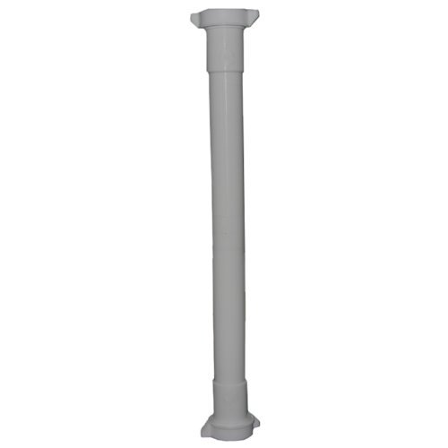 0052151217745 - LASCO 03-4347 WHITE PLASTIC TUBULAR 1-1/4-INCH BY 16-INCH DOUBLE SLIP JOINT EXTENSION WITH NUT AND WASHER