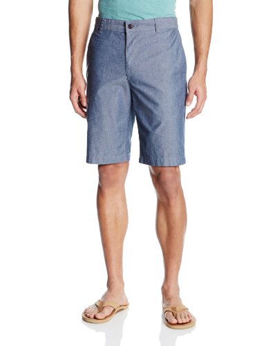 0052178522808 - DOCKERS MEN'S MEN'S THE PERFECT SHORTS CLASSIC FLAT FRONT CLARKE A CHAMBRAY-FADED NAVY 29 X 10.5