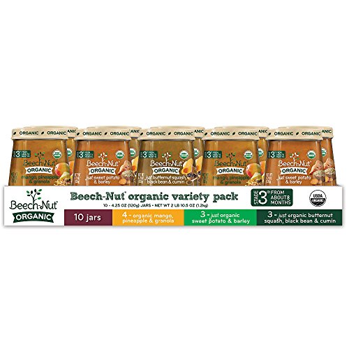 0052200200049 - BEECH-NUT ORGANIC STAGE 3 BABY FOOD VARIETY PACK, 4.25 OUNCE (PACK OF 10)