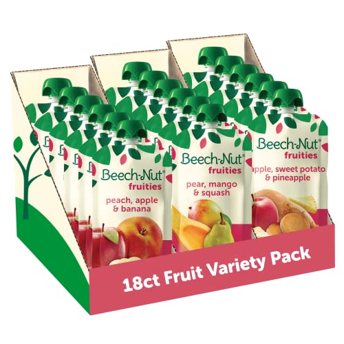 0052200200308 - BEECH-NUT BABY FOOD POUCHES VARIETY PACK, FRUIT BLENDS, 3.5 OZ (18 PACK)