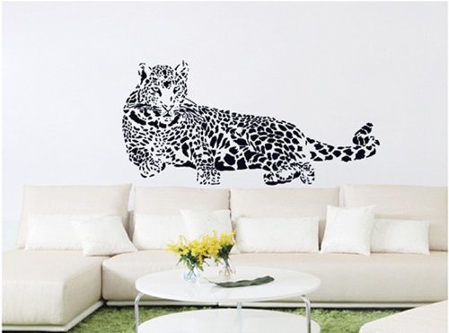 0522060588927 - 1 X HOME DECOR DECALS POSTER HOUSE WALL STICKERS QUOTES REMOVABLE VINYL LARGE WALL STICKER FOR KIDS ROOMS ANIMAL LEOPARD W-28