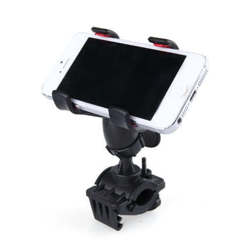 0522278008903 - 360° ROTATABLE BICYCLE BIKE PHONE HOLDER HANDLEBAR CLIP STAND MOUNT FOR IPHONE IPOD SAMSUNG HTC OTHER CELLPHONE GPS MP4 MP5 (BLACK)