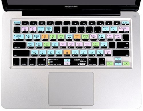 0522278012184 - XSKN OS X SHORTCUTS KEYBOARD SKIN COVER FOR MACBOOK 13 15 17 US VERSION