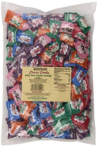 0052295702053 - YANKEE TRADERS CLASSIC CANDY, ZOTZ ASSORTED SOUR FIZZING, 2 POUND