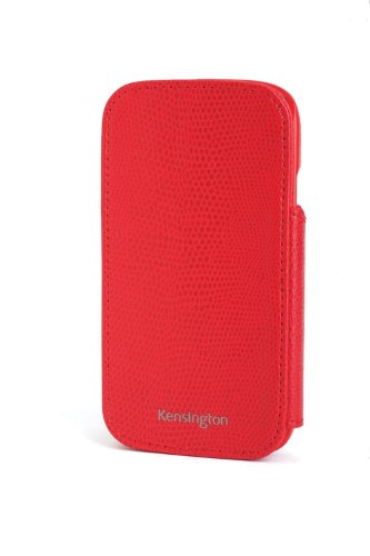 0523160425860 - KENSINGTON K39613WW PORTAFOLIO DUO WALLET CASE AND STAND FOR SAMSUNG GALAXY S III - 1 PACK - CARRYING CASE - RETAIL PACKAGING - RED SNAKESKIN