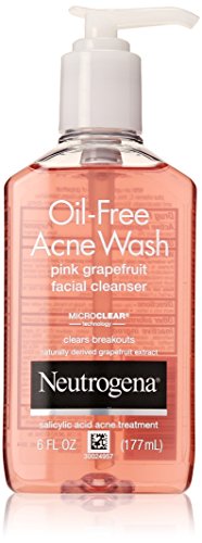 0524883472308 - NEUTROGENA OIL-FREE ACNE WASH FACIAL CLEANSER, PINK GRAPEFRUIT, 6 OUNCE (PACK OF 3)
