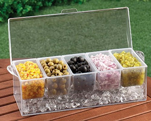0052598619102 - CHILLED CONDIMENT SERVER WITH 5 REMOVABLE CONTAINERS. (1, DESIGN 1)