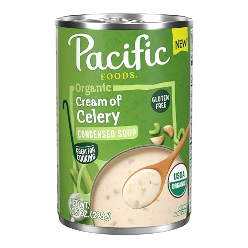 0052603289658 - PACIFIC FOODS ORGANIC CONDENSED CREAM OF CELERY SOUP, 10.5 OZ CAN