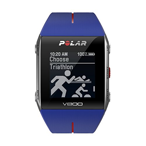 5269692859821 - POLAR V800 GPS SPORT WATCH WITH HEART RATE MONITOR, BLUE COLOR: BLUE/RED STYLE:
