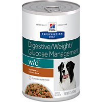 0052742002088 - HILL'S PRESCRIPTION DIET W/D DIGESTIVE WEIGHT GLUCOSE MANAGEMENT WITH VEGETABLE & CHICKEN STEW CANNED DOG FOOD 12/12.5 OZ