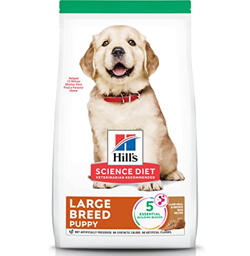 0052742060170 - HILLS SCIENCE DIET PUPPY LARGE BREED LAMB MEAL & BROWN RICE RECIPE DRY DOG FOOD, 30 LB. BAG