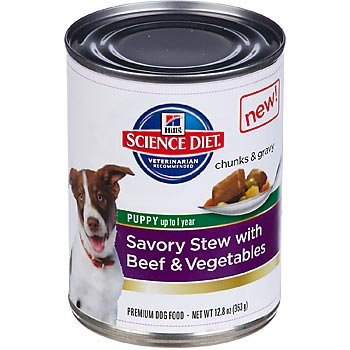 0052742142906 - SAVORY STEW WITH BEEF & VEGETABLES PUPPY CANNED DOG FOOD