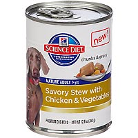 0052742143309 - SAVORY STEW WITH CHICKEN & VEGETABLES MATURE ADULT CANNED DOG FOOD