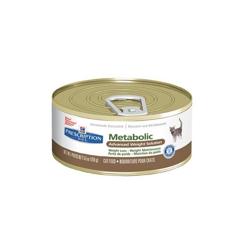 0052742195803 - HILL'S PRESCRIPTION DIET FELINE METABOLIC ADVANCED WEIGHT SOLUTION CANNED CAT FOOD, 5.5-OZ, CASE OF 24