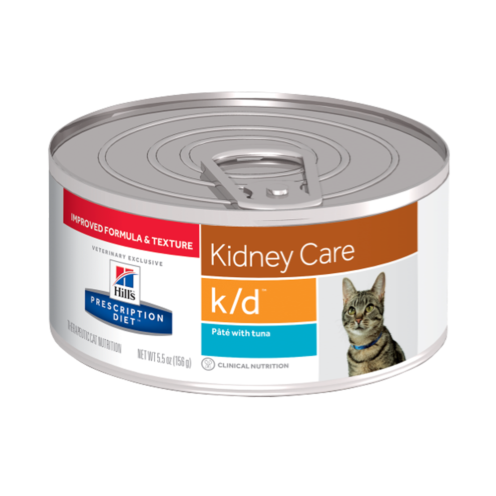 0052742339405 - HILL'S PRESCRIPTION DIET K/D FELINE RENAL HEALTH VEGETABLE & TUNA STEW CANNED CAT FOOD 24/2.9