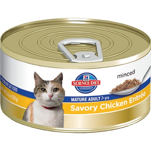 0052742496900 - HILL'S CANINE MATURE ADULT 7+ SAVORY CHICKEN ENTREE CANNED DOG FOOD 24 CANS