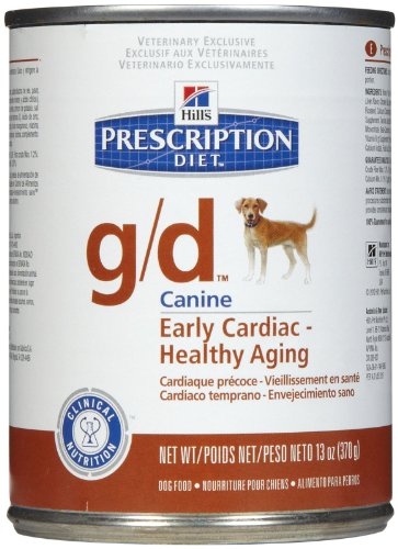 0052742700618 - HILL'S PRESCRIPTION DIET G/D EARLY CARDIAC HEALTHY AGING DOG FOOD 12 X 13OZ CANS