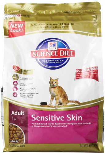 0052742852607 - HILL'S SCIENCE DIET ADULT SENSITIVE SKIN DRY CAT FOOD, 3.5-POUND BAG