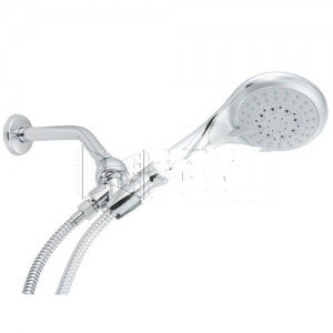 0052777235321 - AMCOR SHOWER HEAD 2-IN-1 RAINFALL HAND-HELD & FIXED-MOUNT - CHROME PLATED