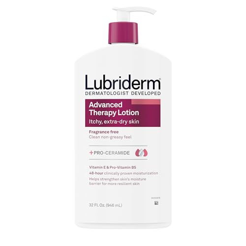 0052800483422 - LUBRIDERM ADVANCED THERAPY FRAGRANCE FREE MOISTURIZING HAND & BODY LOTION + PRO-CERAMIDE WITH VITAMINS E & PRO-VITAMIN B5, INTENSE HYDRATION FOR ITCHY, EXTRA DRY SKIN, NON-GREASY, 32 FL. OZ