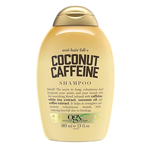 0052800678651 - OGX ANTI-HAIR FALL + COCONUT CAFFEINE STRENGTHENING SHAMPOO WITH CAFFEINE, COCONUT OIL & COFFEE EXTRACT, 13 FL OZ