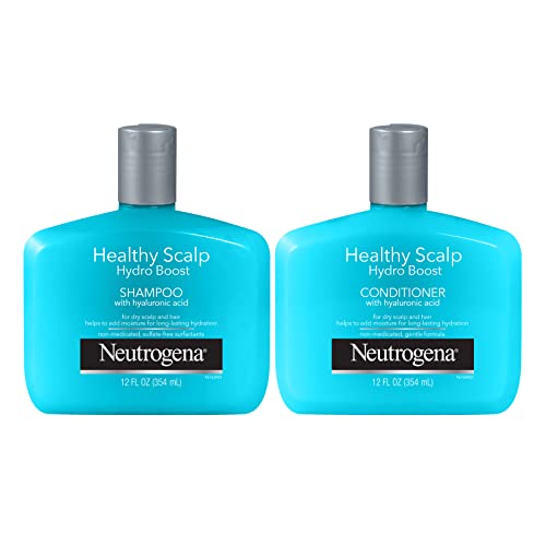 0052800680401 - NEUTROGENA MOISTURIZING HEALTHY SCALP HYDRO BOOST SHAMPOO FOR DRY HAIR AND SCALP, WITH HYDRATING HYALURONIC ACID, PH-BALANCED, PARABEN & PHTHALATE-FREE, COLOR-SAFE, 12 FL OZ