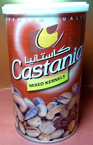 5281009276305 - CASTANIA GOURMET NUTS FROM LEBANON,MIXED KERNELS,500G,CONTAINING ALMONDS , PISTACHIOS , CASHEWS , PECANS , HAZELNUTS & MACADAMIAS