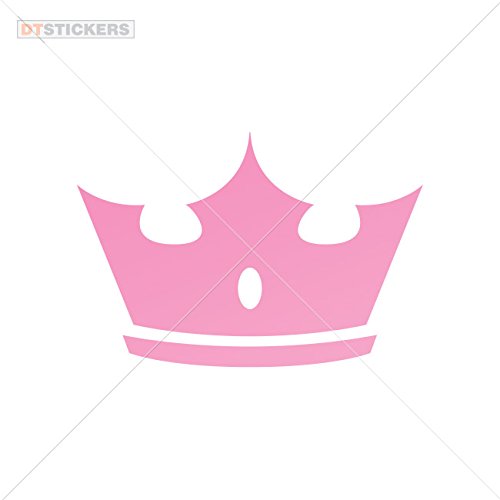 5281904801114 - HOBBY VINYL DECAL KING CROWN LAPTOP NO HOBBY DECOR ROYALTY RETRO HISTORIAN CLASSIC (11 X 7,48 INCHES) PINK