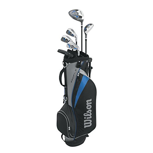 5286086477546 - WILSON MEN'S PROFILE JUNIOR COMPLETE PACKAGE GOLF SET, RIGHT HAND, BLUE, LARGE