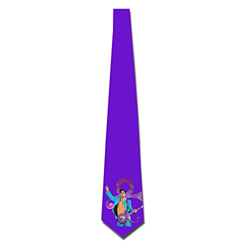 5294746466151 - ATOGGG MEN'S MAY THE ARTIST PRINCE REST IN PEACE SKINNY TIE NECKTIE TIES