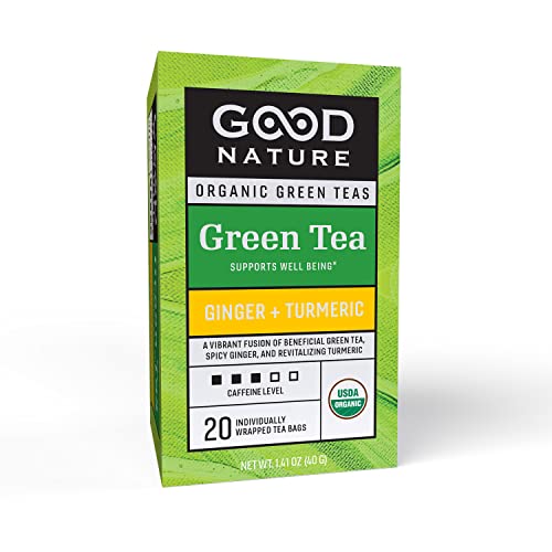 5310001270230 - GOOD NATURE ORGANIC GREEN TEA WITH GINGER + TURMERIC